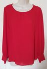 Ladies Debenhams The Collection Red Long Sleeved Blouse Size 12