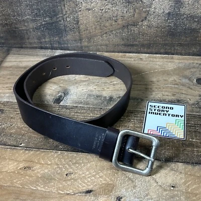 "Cinturón de cuero Levis con hebilla central ancho 1,5"" marrón talla 34/85" Foto 1 de 4