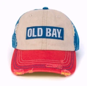 Old Bay Mütze Kappe Distressed Logo NEU schneller kostenloser Versand - Bild 1 von 7