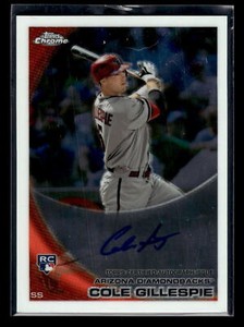 2010 Topps Chrome #186 Cole Gillespie  Rookie Autographs   Mint+ New