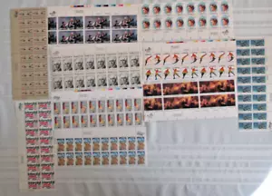 1976 Lot 200 US Stamps Partial Sheets FV $24+ Scott 1629-1700 Nonconsecutive - Picture 1 of 5