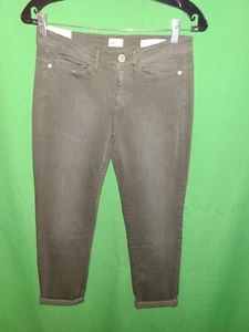 7731) NWT J JILL 2 Petite Boyfriend Straight Leg Ankle denim jeans green new  - Picture 1 of 9