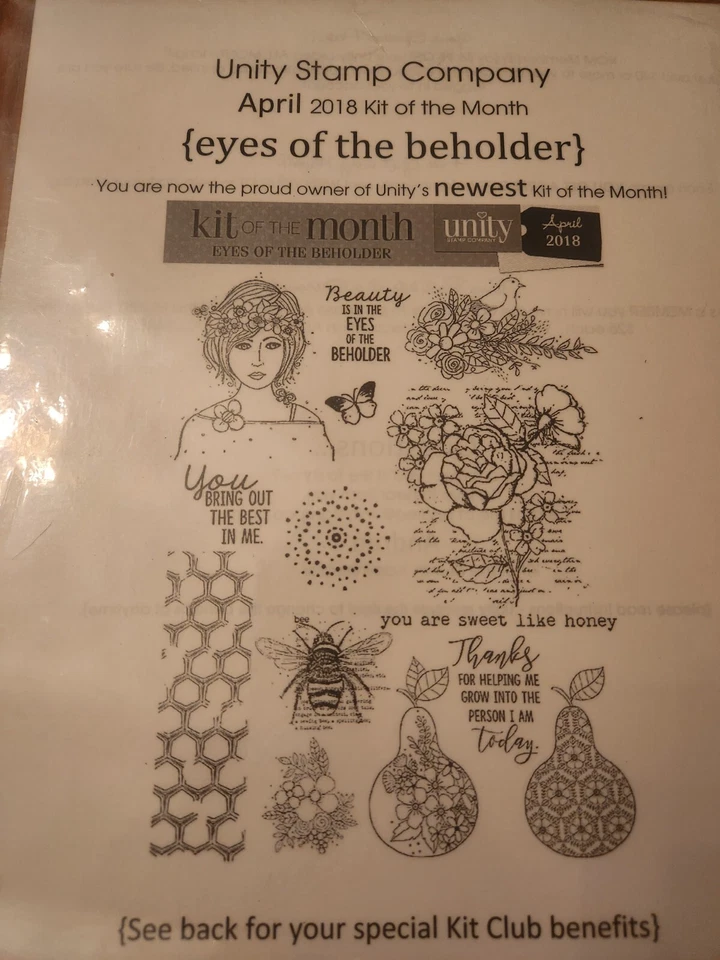 April 2018- KIT OF THE MONTH UNITY STAMP COMPANY-Eyes Of the Beholder RS-71 - Image 1 of 1