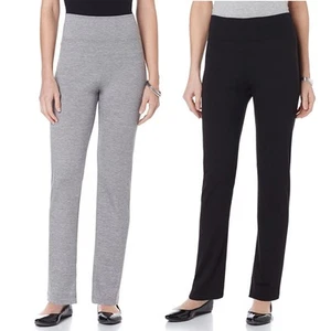 Lisa Kline "Hush" Straight-Leg Pant 398597-J (XS, 1X & 3X) - Picture 1 of 3