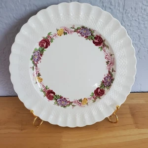 One Vintage Copeland Spode "Rose Briar" Dinner Plate 10 3/4" England 1930's - Picture 1 of 3