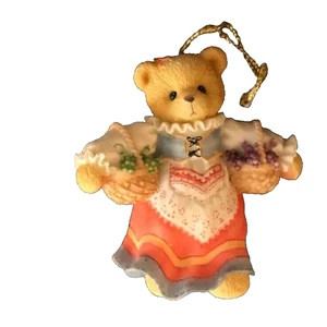 Cherished Teddies 464112 Italiana Niña Colgante Adorno 1998 Vacaciones de Navidad - Imagen 1 de 3