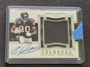 2024 Panini National Treasures Colossal Andre Johnson Patch Auto /49 Texans - Bild 1 von 2