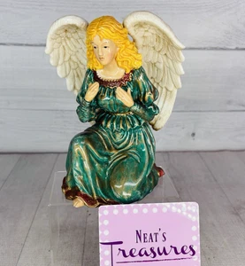 Vintage Christmas Nativity ANGEL Large Ceramic Hand Painted 7.5"  Figurine - Picture 1 of 19