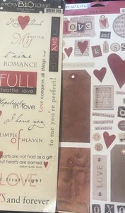 Stickers Lot Love Hearts Scrapbooking Junk Journal - Picture 1 of 1