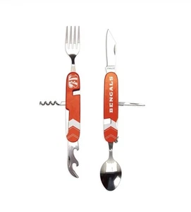 NFL Cincinnati Bengals 7-teiliges Utensil Multi-Tool kompakter Löffel & Gabel  - Bild 1 von 4