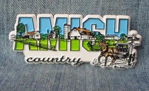 Amish Country Pennsylvania Ohio Rubber Magnet Souvenir Refrigerator MB87 - Picture 1 of 2