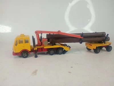 Camión maderero Mercedes Matchbox Super Kings K43/3 vintage años 80 transporte Foto 1 de 4