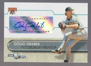 Tarjeta rara Doug Drabek Pirates 2006 Topps Team Topps autógrafo #TT-DD SP AUTO SSP - Imagen 1 de 2