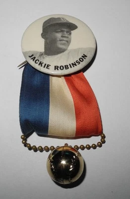 1950's Baseball Jackie Robinson Rookie Brooklyn Dodgers World Series Pin Charm - Image 1 of 2