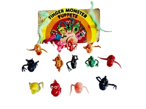 FINGER MONSTER PUPPET GUM DISTRIBUTORE AUTOMATICO INSEGNA & PUPAZZI LOTTO GIOCATTOLI VINTAGE neocurio - Foto 1 di 12