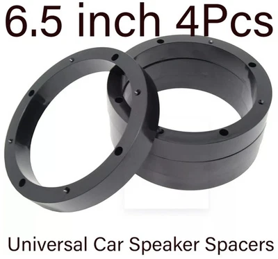 2 Pairs 6.5" Speaker Spacer Rings Subwoofer Custom Installation Mounting Adapter - Image 1 of 4