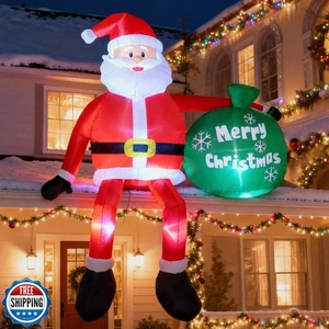 8 FT Christmas Inflatables Outdoor Decorations, Santa Claus with  - Picture 1 of 5