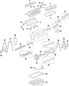 Rodamientos principales originales GM 12729655 - Imagen 1 de 1