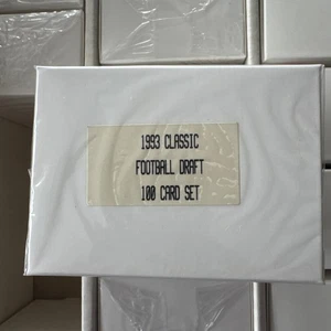 1993 CLASSIC Football NFL Draft Complete 100 Card Set Factory Sealed  - Picture 1 of 1