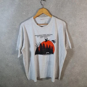 Vintage Nemaska First Nation 1997 USA Single Stitch T-Shirt Herren 2XL weiß - Bild 1 von 8