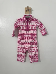 Completo invernale Carter’s bambina pile pezzo unico Snap Fair Isle 9 mesi rosa - Foto 1 di 4