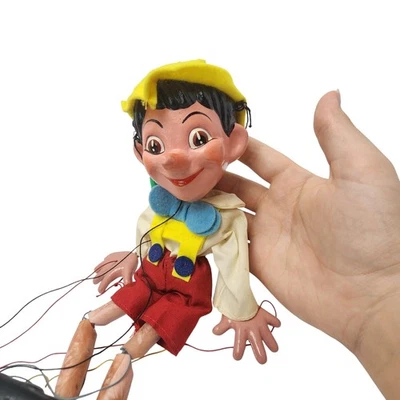 Marioneta de colección Pelham Puppets Pinocho marioneta en caja Inglaterra con instrucciones Foto 1 de 4