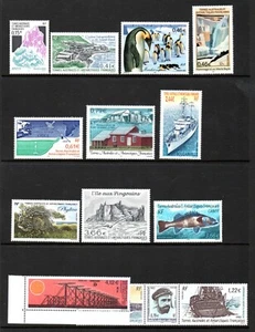 FSAT/TAAF 2003 12 emisiones de sellos + folleto de ropa polar y mini hoja U/M (MB) - Imagen 1 de 3