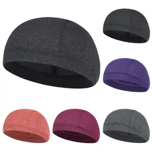 Men Moisture Wicking Cooling UV Protection Cycling Helmet Liner Beanie Dome Cap - Picture 1 of 13