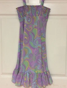 Vestido Hype Niñas Talla 8 Lavanda Elástico Corpiño Volantes Correa Espagueti 45 - Imagen 1 de 7