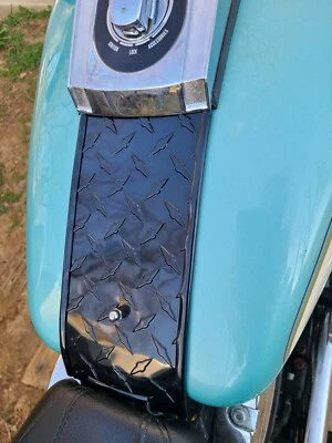 Harley Davidson 84-99 Softail - Diamond Plate Lower Dash Panel Tank Bib Fits All - Image 1 of 4