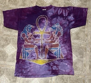 Vintage 1994 The Mountain Egypt Egyptian Onk Tie Dye T-shirt Size XL - Picture 1 of 10