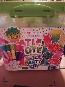  Tie-Dye Block Party Kit Tub - 137 Pieces! New! Mega Value Creates up 56 Shirts