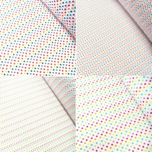 Polycotton Fabric 2mm & 5mm Polka Dots Rainbow Coloured Sensational Spots Dot - Picture 1 of 5