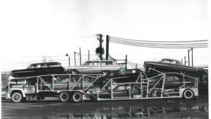1964 Fords Loaded on car Carrier 6 x 11 Photograph - Picture 1 of 1
