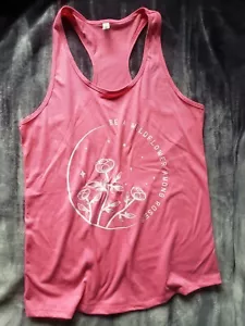 Women's custom Be a wildflower among roses pink racer back tank top size Large - Picture 1 of 4