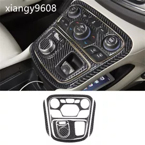 Kits For Chrysler 200 2015-17 Interior Center Console Set Trim Carbon Fiber 9Pcs - Foto 1 di 13