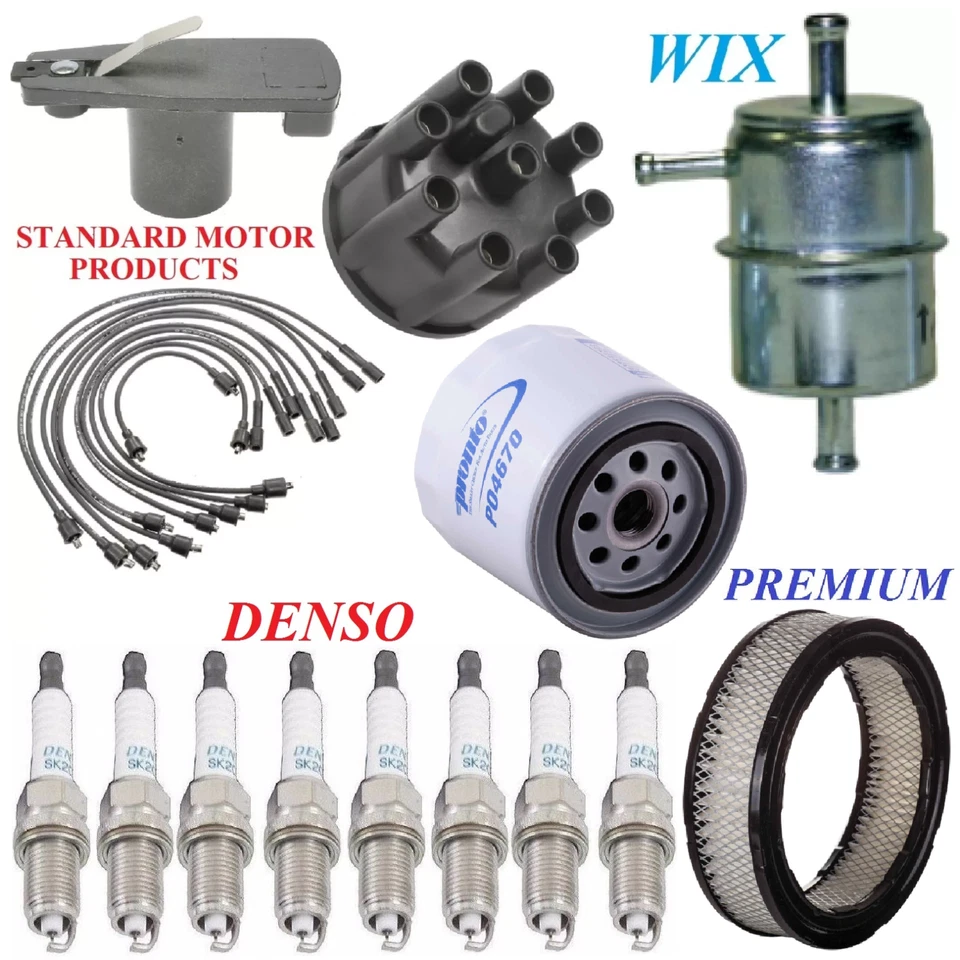 Kit de ajuste filtro de combustível óleo ar fio vela de ignição para DODGE D150 V8 5.2L 1982-1987 - Imagem 1 de 1