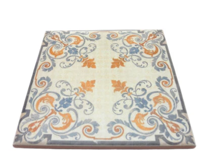 Fliesendekor 15x15cm Fliesen Dekor Dekorfliese Pinet beige bunt matt rustikal  - Bild 1 von 3