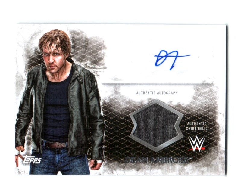 WWE Dean Ambrose 2015 Topps Undisputed Authentic Autograph Relic Card - Image 1 of 1
