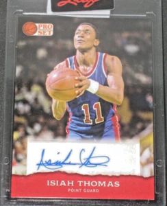 Isiah Thomas 2022 Leaf Pro Set Autograph Shortprint */50 Detroit Pistons Auto - Picture 1 of 2