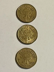 Namco Oro Pacman Arcade Fichas Moneda Diversión para Entretener.-Lote de Tres Monedas - Imagen 1 de 8