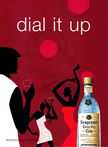 SEAGRAM'S GIN AD #18 RARE 2003 OUT OF PRINT - Picture 1 of 1