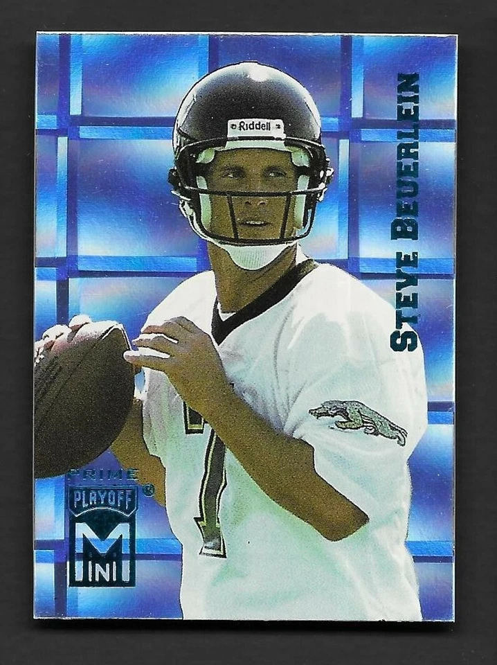 1995 Playoff Prime Minis #127 Steve Beuerlein Jacksonville Jaguars - Image 1 of 1