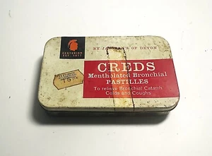 Creds mentholated Bronchial Pastilles original tin - Picture 1 of 3