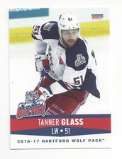 2016-17 Hartford Wolf Pack (AHL) Tanner Glass (Bordeaux)