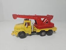 Majorette Ford Crane Truck Red & Yellow 1/60 Scale Made In France 5" Long