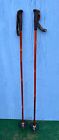 Very Nice  Vintage Set Of Bamboo Snow Ski Poles Measuring 51" Long