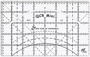 Mini QCR Quick Curve Ruler by Sew Kind of Wonderful w/ Mini Table Runner Pattern - Picture 1 of 4