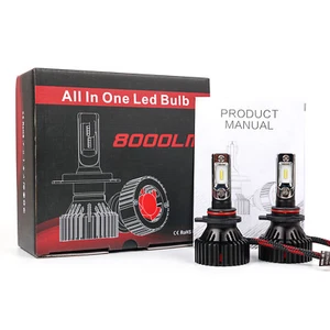 T8 LED 80W 8000LM Bulbs 6000K White High Power Headlight Kit - 9012 - Imagen 1 de 8