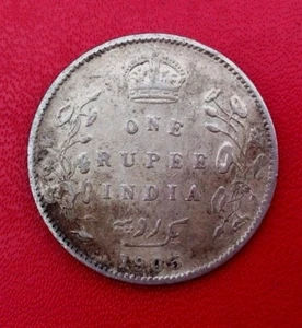 MONNAIE ARGENT 1 RUPEE 1903 EDWARD VII KING & EMPEROR ANCIENNE DE COLLECTION - Picture 1 of 2
